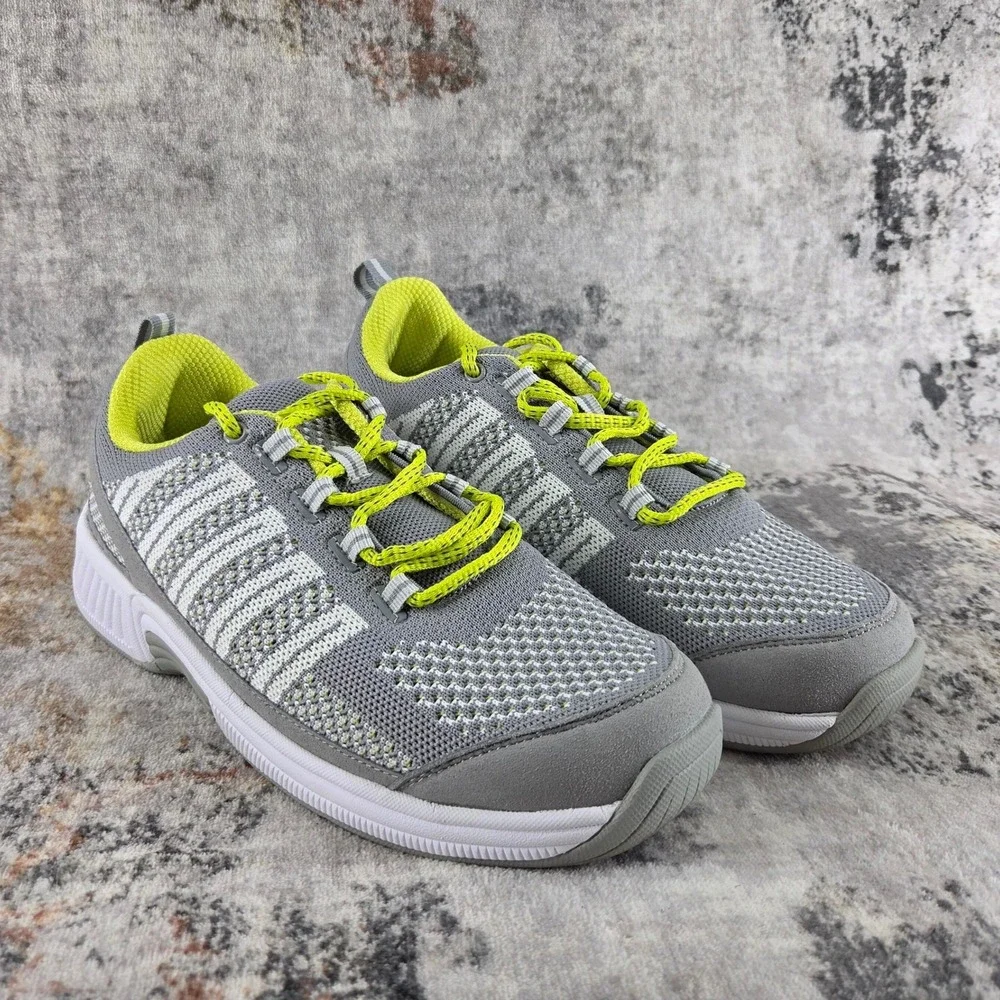 Orthofeet Coral 987 Shoes Womens 9.5 D Wide Grey Orthopedic Comfort Walking